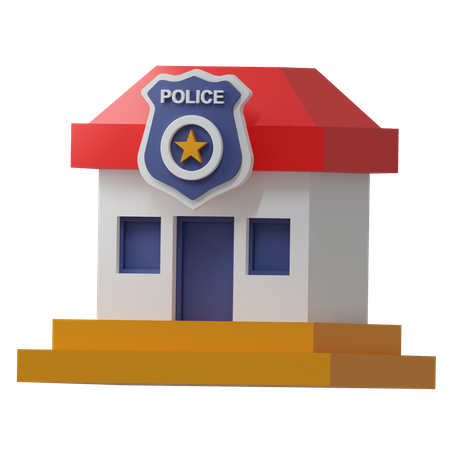Police Station  3D Icon
