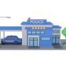 3d police-station logo