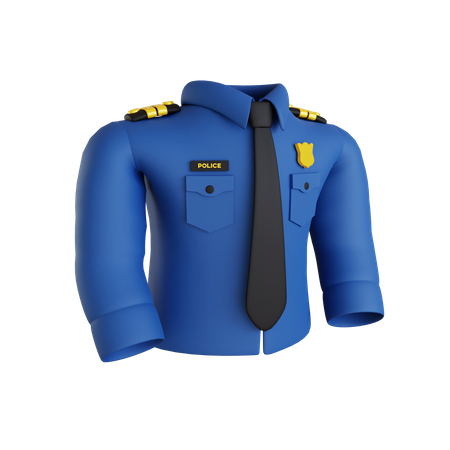 Police Suit  3D Icon