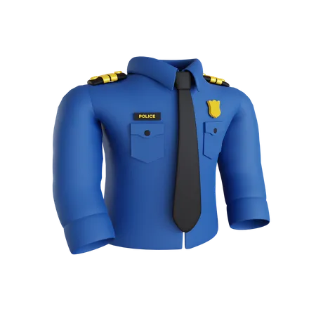 Police Suit  3D Icon
