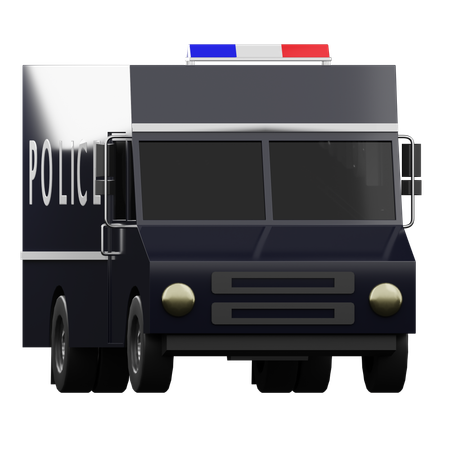 Police Truck  3D Icon