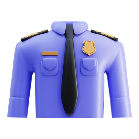 Police Uniform  3D Icon