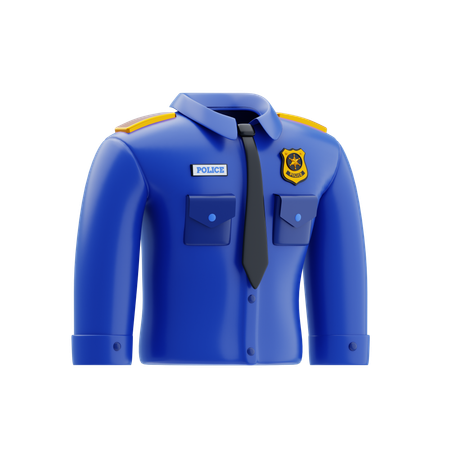 Police Uniform  3D Icon