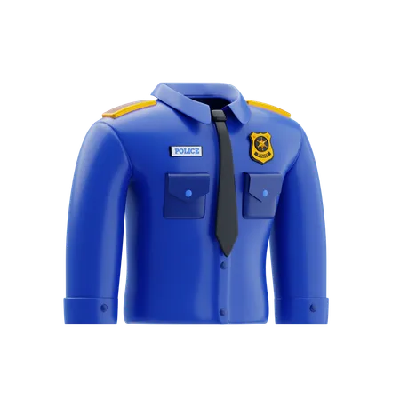 Police Uniform  3D Icon