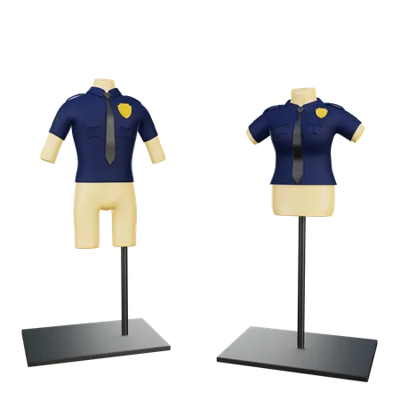 Police Uniform  3D Icon