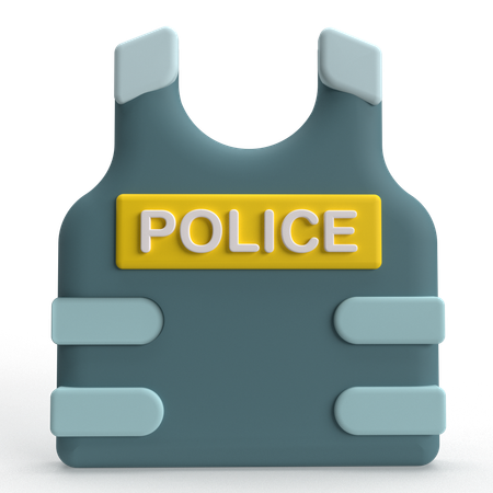 Police Vest  3D Icon