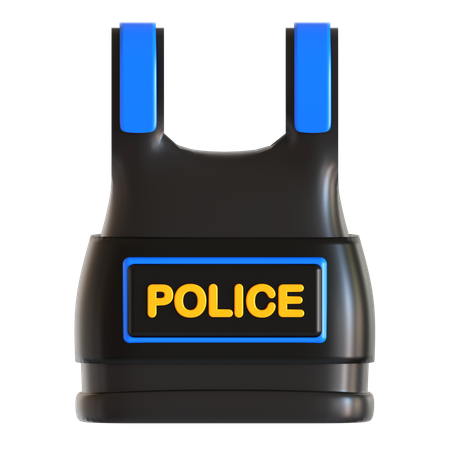 Police Vest  3D Icon