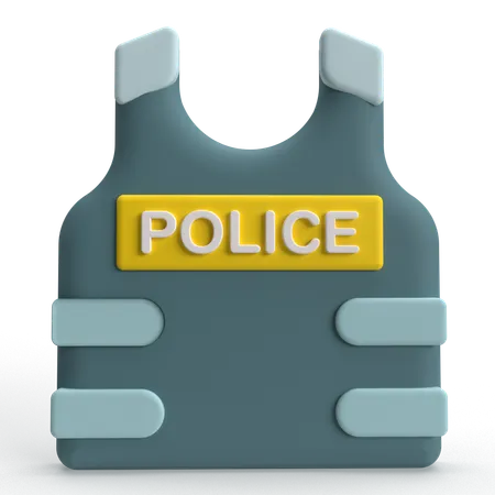 Police Vest  3D Icon
