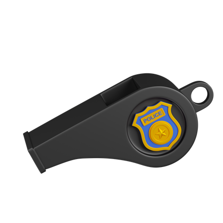 POLICE Whistle  3D Icon