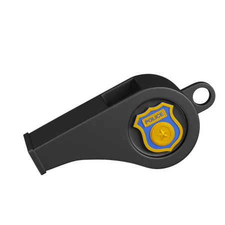 POLICE Whistle  3D Icon