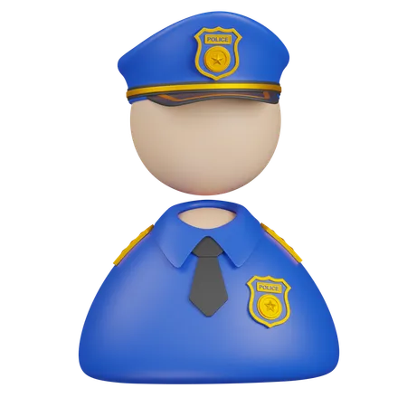 警官  3D Icon