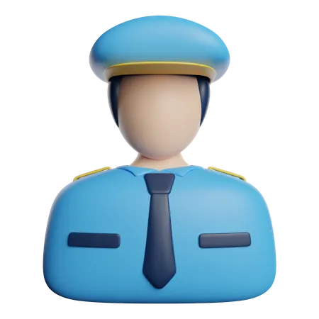 Policeman Avatar Justice 3D Icon