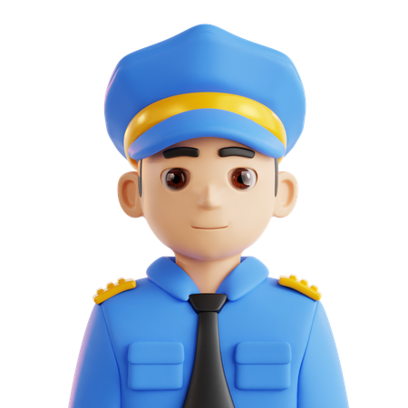 Policeman Avatar  3D Icon