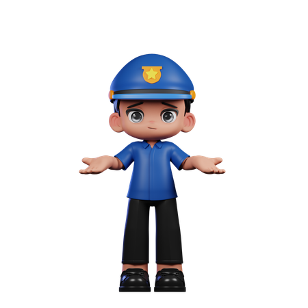Policeman Has No Idea  3D Icon