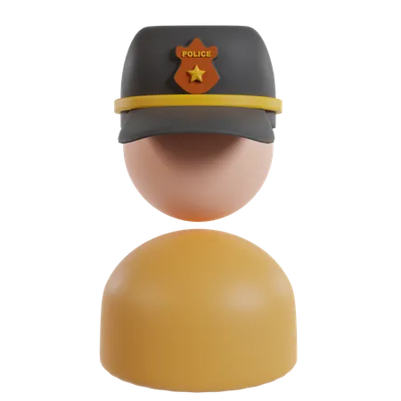 Policía  3D Icon