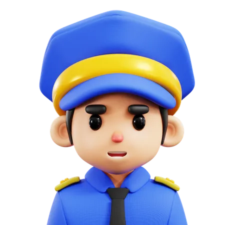 Policía  3D Icon