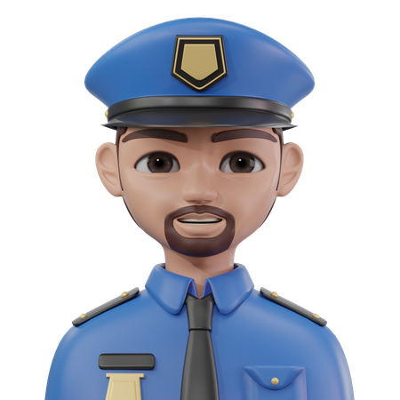 Policía  3D Icon