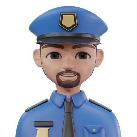 Policía  3D Icon