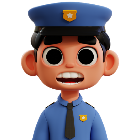 Policía  3D Icon