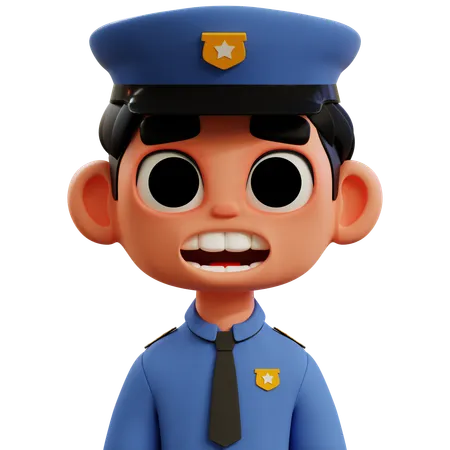 Policía  3D Icon