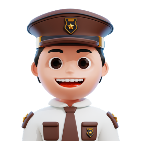 Policía  3D Icon