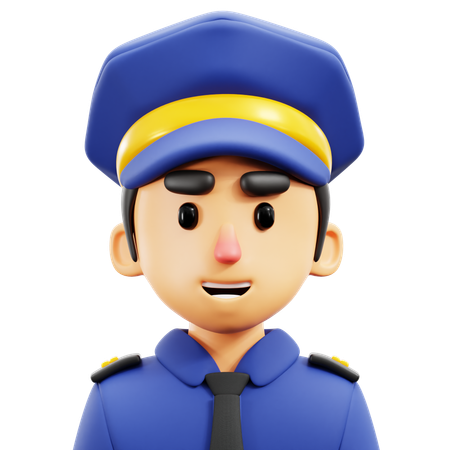 Policía  3D Icon