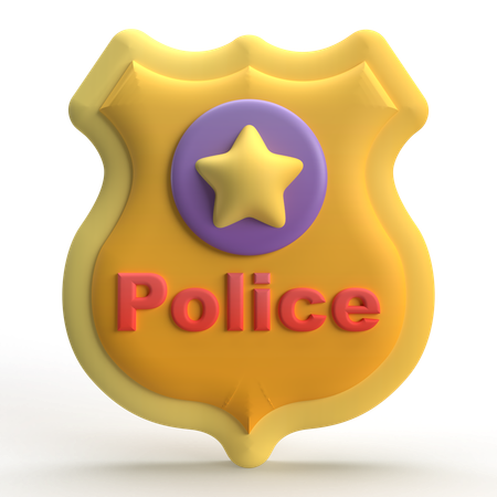 Polícia  3D Icon