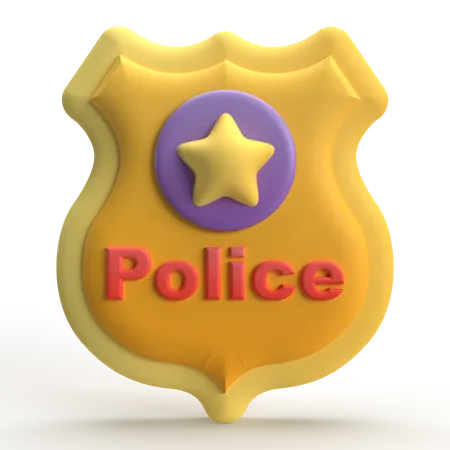 Polícia  3D Icon