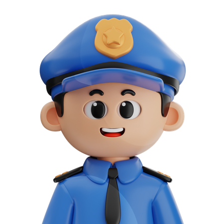 Policía  3D Icon