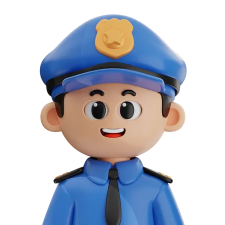 Policía  3D Icon