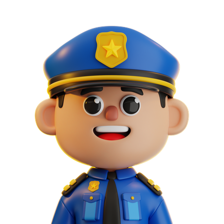 Policía  3D Icon