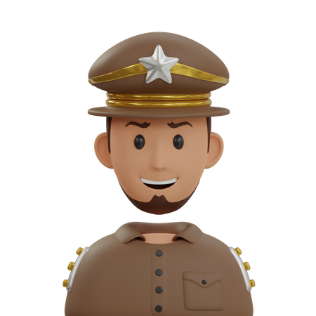 Policía  3D Icon