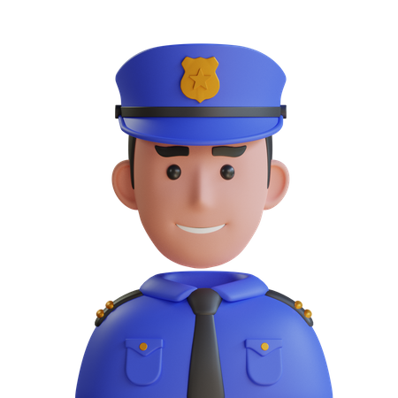 Policía  3D Icon