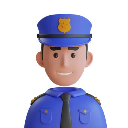 Policía  3D Icon