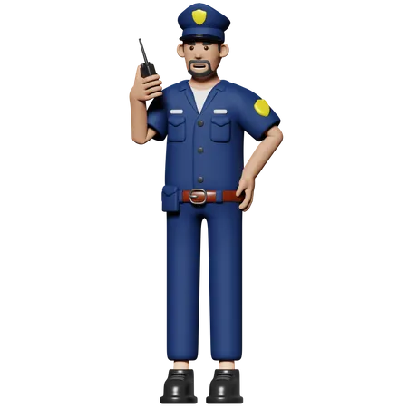 Policía  3D Icon
