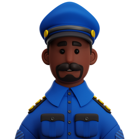 Policía  3D Icon
