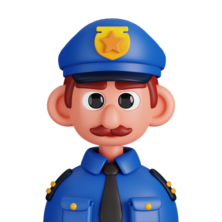 Policía  3D Icon