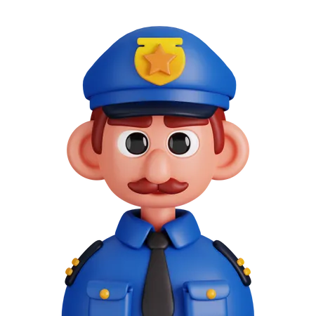 Policía  3D Icon