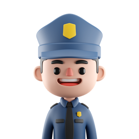 Policía masculino  3D Icon