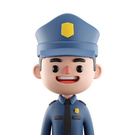 Policía masculino  3D Icon