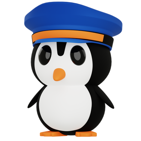 Polícia dos pinguins  3D Icon