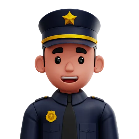 Policial  3D Icon