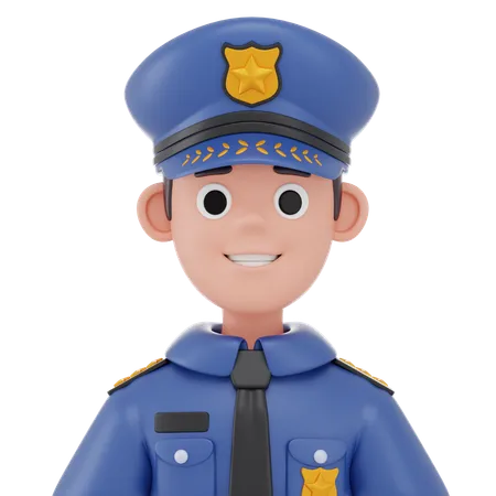 Policial  3D Icon