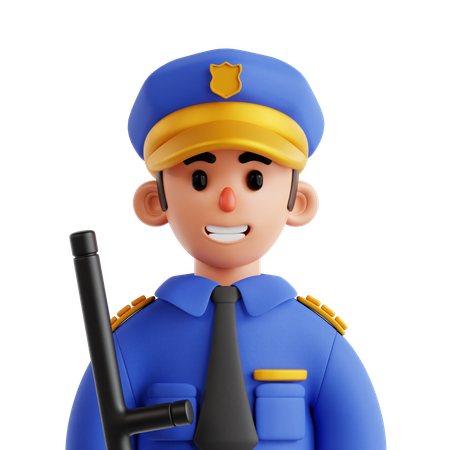Policial  3D Icon