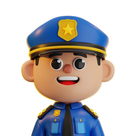 Policial  3D Icon