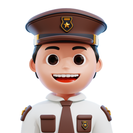 Policial  3D Icon