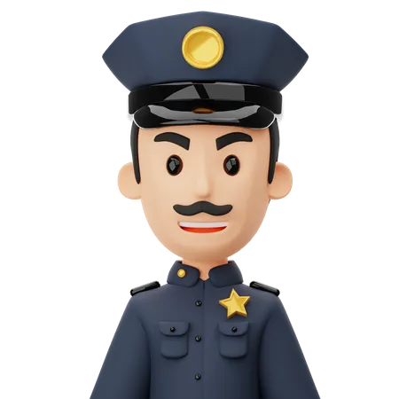 Policial  3D Icon