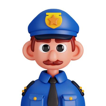 Policial  3D Icon