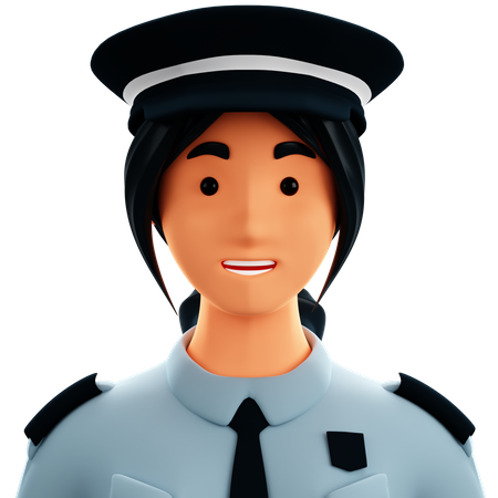 Mulher policial  3D Icon