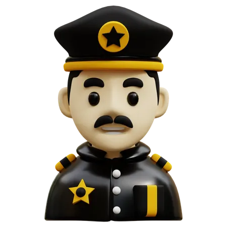 Policial  3D Icon
